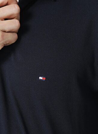 Tommy Hilfiger  Polo Yaka Regular Fit Düz Mavi Erkek Tişört
