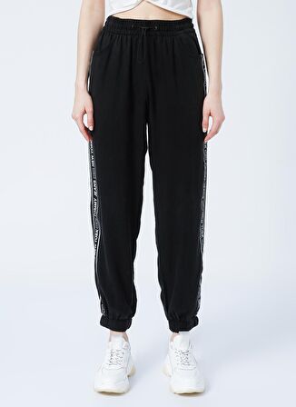 Tommy Jeans DW0DW12155BDS  Normal Bel Relaxed Siyah Kadın Pantolon