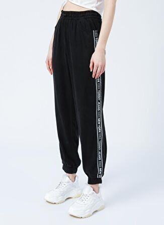Tommy Jeans DW0DW12155BDS  Normal Bel Relaxed Siyah Kadın Pantolon
