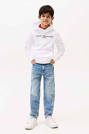 Erkek Çocuk Th Kapüşonlu Sweatshirt - Beyaz | 7 Yaş
