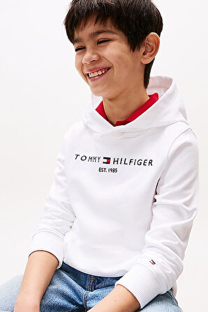 Erkek Çocuk Th Kapüşonlu Sweatshirt - Beyaz | 7 Yaş