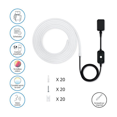 Wiz 5 Metre Akıllı Outdoor Led Şerit 240 Lumen IP65 24 Watt