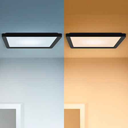 Wiz Siyah Akıllı Sıva Üstü RGB Kare Panel Tavan Armatürü 12W