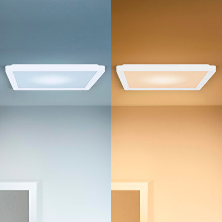 Wiz Beyaz Akıllı Sıva Üstü RGB Kare Panel Tavan Armatürü 17W