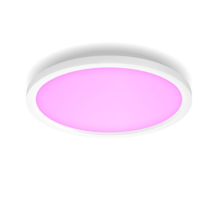 Philips Hue Surimu Beyaz Sıva Üstü RGB Akıllı LED Yuvarlak Panel Tavan Armatürü 40 cm çapında 2850 Lumen