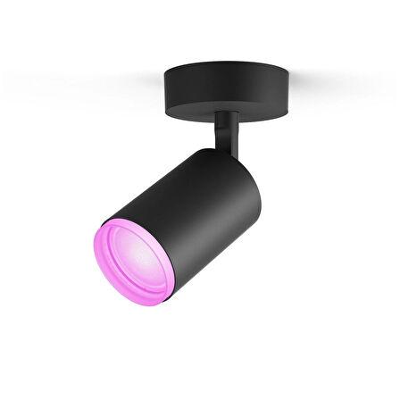 Philips Hue Fugato Renkli Akıllı Led Spot Lamba 1x4.2W (Siyah) v2