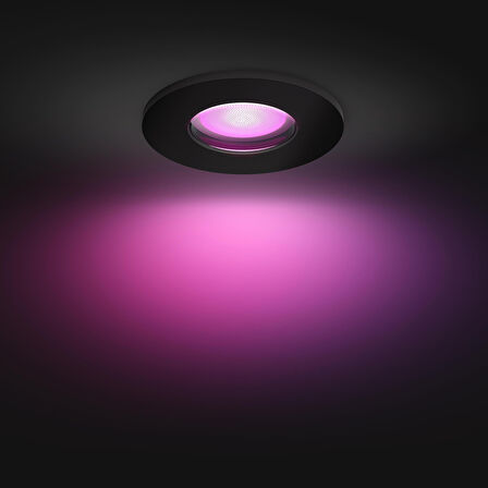 Philips Hue Xamento Siyah Sıva Üstü RGB Akıllı LED Spot IP44 400 Lumen GU10 Spot Dahildir
