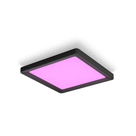 Philips Hue Tento Siyah Sıva Üstü RGB Akıllı LED Panel Tavan Armatürü 30x30cm 1340 Lumen