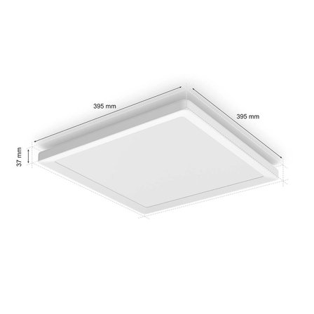 Philips Hue Tento WCA Beyaz Slim Kare Tavan Paneli 40x40cm