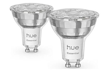 Philips Hue Essential 4.7W GU10 345 Lumen Renkli Akıllı Spot Ampul (2'li Ekopaket)