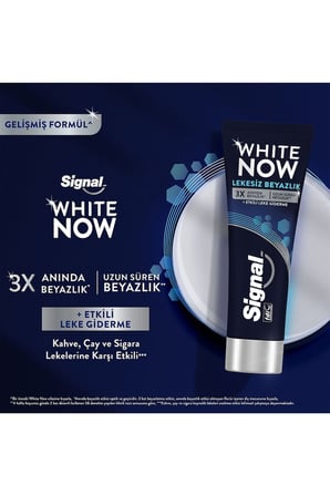 Signal Diş Macun White Now Leke Karşıtı Kahve ve Sigara Içenler Için Beyazlatıcı 75 ml 4 Adet