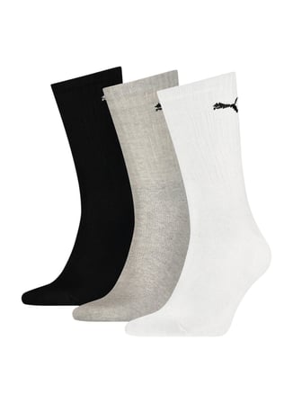 Siyah - Gri - Beyaz Kadın 3'lü Çorap 90794003 PUMA SPORT CREW LIGHTWEIGH