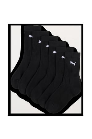 JUNIOR CREW SOCK 3P Siyah Erkek 3'lü Çorap