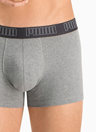 Puma Gri Erkek Boxer 93501508 PUMA BASIC TRUNK 2P dar