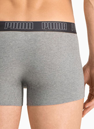 Puma Gri Erkek Boxer 93501508 PUMA BASIC TRUNK 2P dar