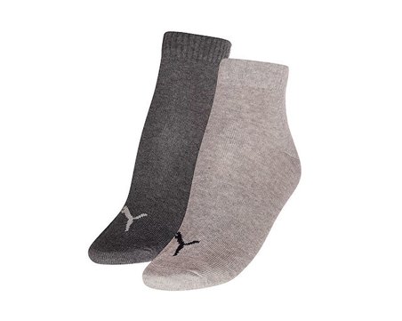 Puma Quarter 2P Çorap (2 Çift) 93532501 Gri