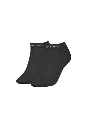 Kadın Ck 2'li Sneaker Gripper Çorap - Siyah | ONE