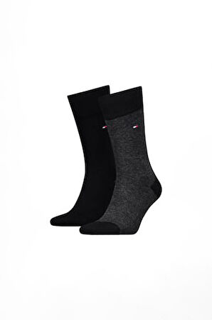 Erkek Th 2'li Uzun Çorap - Siyah | 39-42