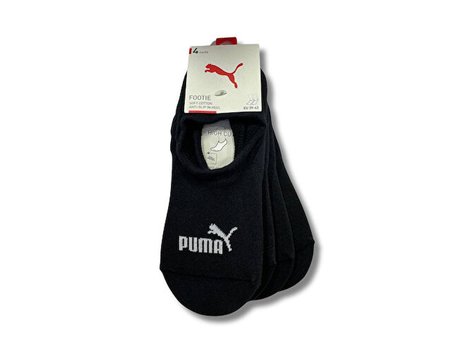 Puma High Cut Footie Çorap (4 Çift) 93836801 Siyah