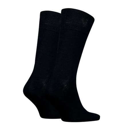 Classic Piquee Erkek Siyah Günlük Stil Çorap 93839201