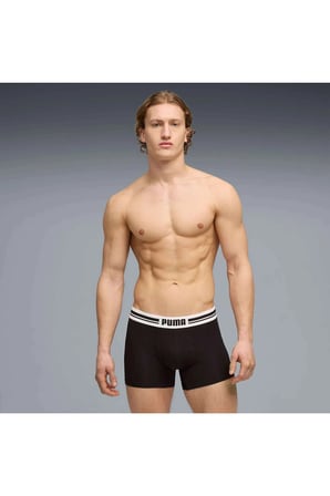 MEN EVERYDAY PLACED LOG Siyah Erkek 2'li Boxer