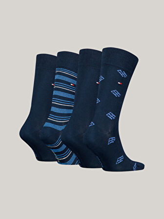 TOMMY HILFIGER Tommy Hilfiger Th Men Gıftbox Sock 4 Erkek Çorap Çorap