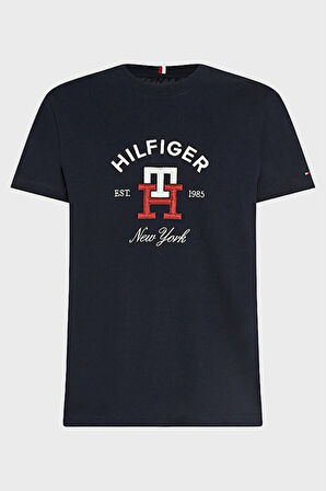 Yeni Sezon Logolu Bisiklet Yaka % 100 Pamuk Regular Fit Erkek T Shirt