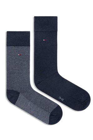 TOMMY HILFIGER Unisex Marka Logolu Günlük Kullanıma Uygun Siyah Çorap S701236313 002
