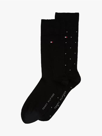 TOMMY HILFIGER Unisex Marka Logolu Günlük Kullanıma Uygun SİYAH Çorap S701230780 001