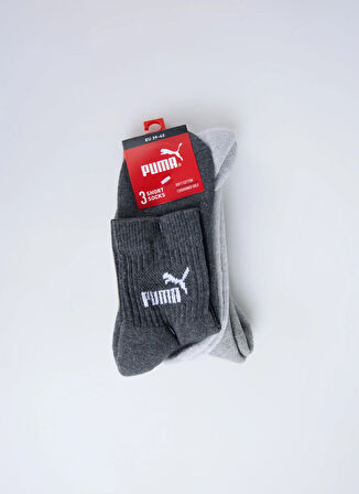 Puma 94711103 Socks - 3-Pack Gri Kadın Çorap