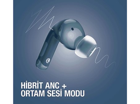 FRESH'N REBEL Twins Fuse 2 TWS Hybrid ANC ENC Kulak İçi Bluetooth Kulaklık Çelik Mavi