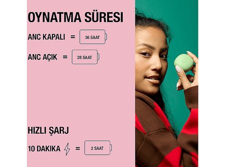 FRESH'N REBEL Twins Fuse 2 TWS Hybrid ANC ENC Kulak İçi Bluetooth Kulaklık Pastel Pembe