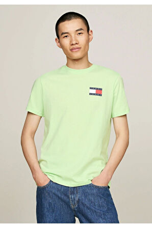 ESSENTIAL FLAG TEE - Basic Tişört - opal yeşil