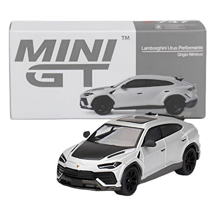 1:64 Diecast Lamborghini Urus Performante Grigio Nimbus Mini GT Model Araba