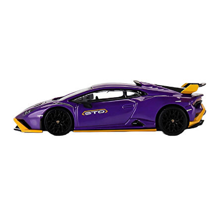 1:64 Diecast Lamborghini Huracán STO Viola Pasifae Mini GT Model Araba