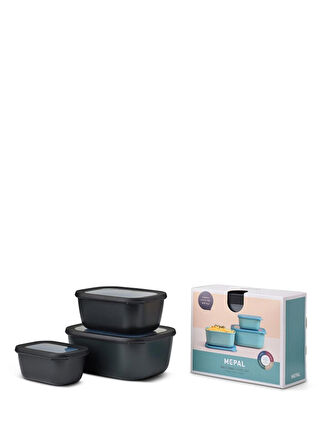 Mepal Set Cirqula Rectangular 3 Parça Saklama Kabı (500+1000+2000)