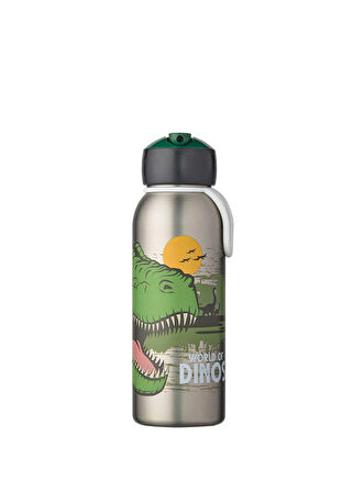Mepal İnsulated Bottle Flip Up Campus Açılır Kapanır Termos Su Şişesi 350 Ml - Dino