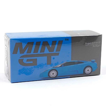 1:64 Diecast Bugatti EB110 GT Blue Mini GT Model Araba