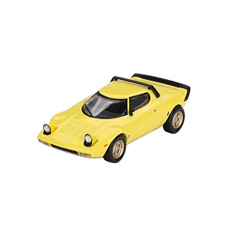 1:64 Diecast Lancia Stratos HF Stradale Giallo Fly Mini GT Model Araba