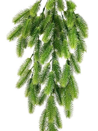 Yapay Çiçek Sarkan Çiçek Yeşil Çam İğneli Ponpon Yapay Sarmaşık  70*30cm UV Katkılı Güneşe Dayanıklı