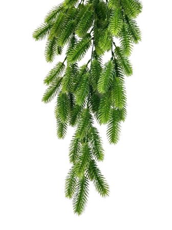 Yapay Çiçek Sarkan Çiçek Yeşil Çam İğneli Ponpon Yapay Sarmaşık  70*30cm UV Katkılı Güneşe Dayanıklı