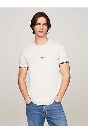 TOMMY HİLFİGER ERKEK TOMMY LOGO TIPPED T-SHIRT