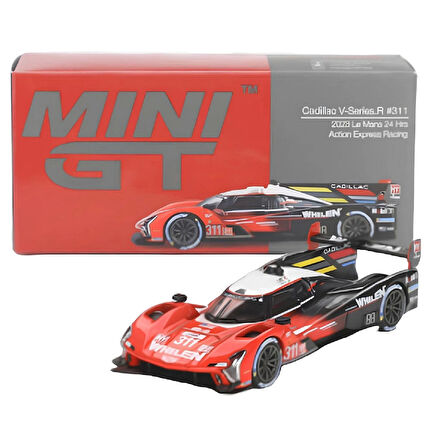 1:64 Diecast Cadillac V-Series R 2023 Le Mans 24HRS Mini GT Model Araba