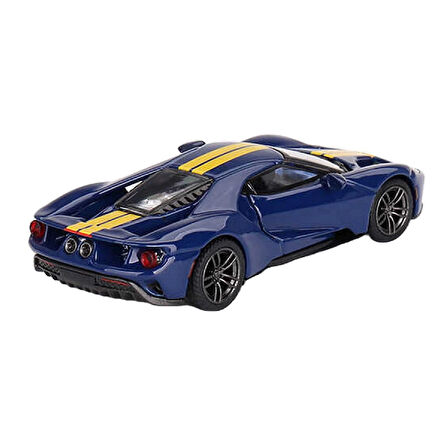 1:64 Diecast Ford GT Sunoco Blue Mini GT Model Araba