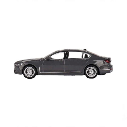 1:64 Diecast BMW 750Li xDrive Bernina Grey Amber Effect Mini GT Model Araba