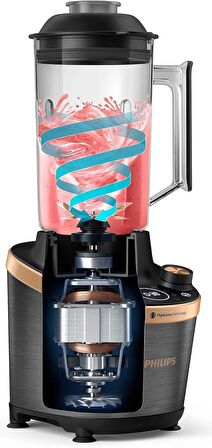 (AMBALAJ HASARLI) Philips Flip&juice HR3770/00 Meyve Sıkacağı Modüllü 1500 W Sürahi Blender