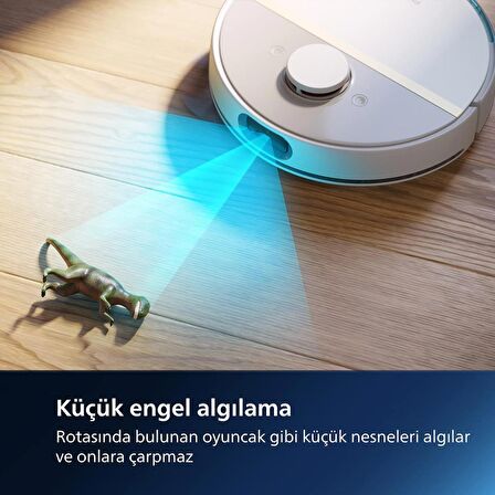 Philips HomeRun 7000 Serisi Aqua Islak-Kuru Robot Süpürge - Otomatik boşaltma istasyonlu - Beyaz & Gold-XU7100/02