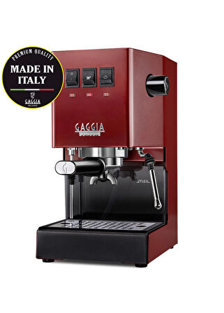 Gaggia Classic E24 Kırmızı Manuel Espresso Kahve Makinesi