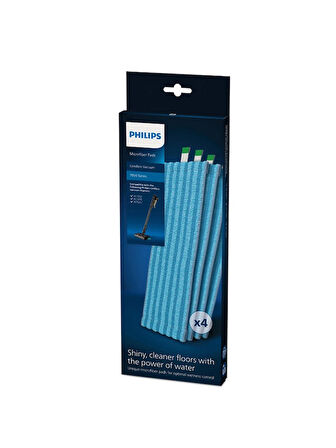 Philips Aqua Plus 7000 Serisi Dik Süpürge Uyumlu 4 Adet Mikrofiber Bez