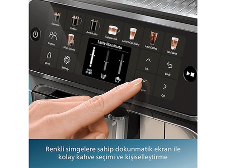 PHILIPS EP5544/50 Tam Otomatik Espresso Makinesi Gri Siyah